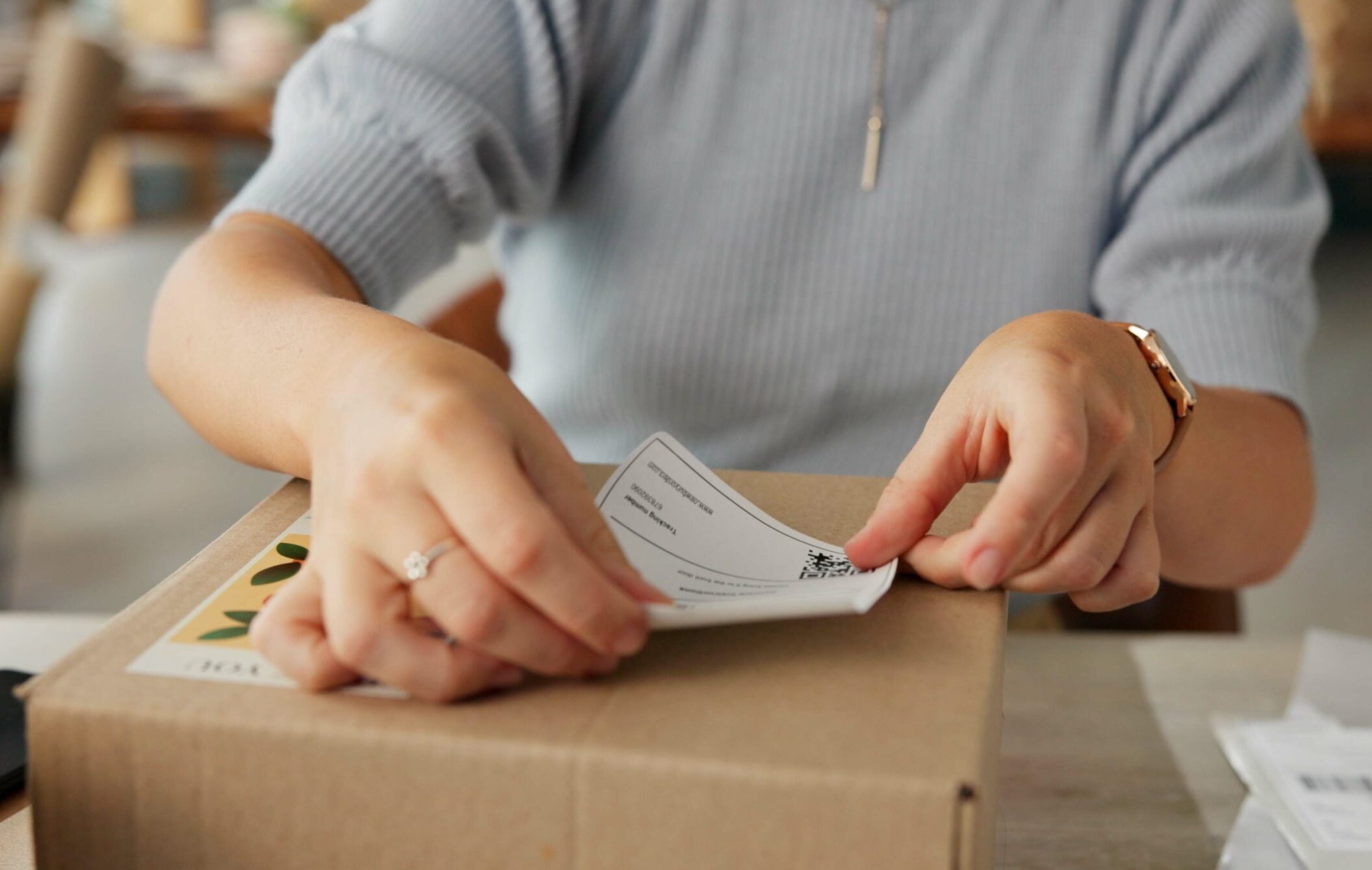 Étiquettes d'expédition pour le secteur du commerce de détail