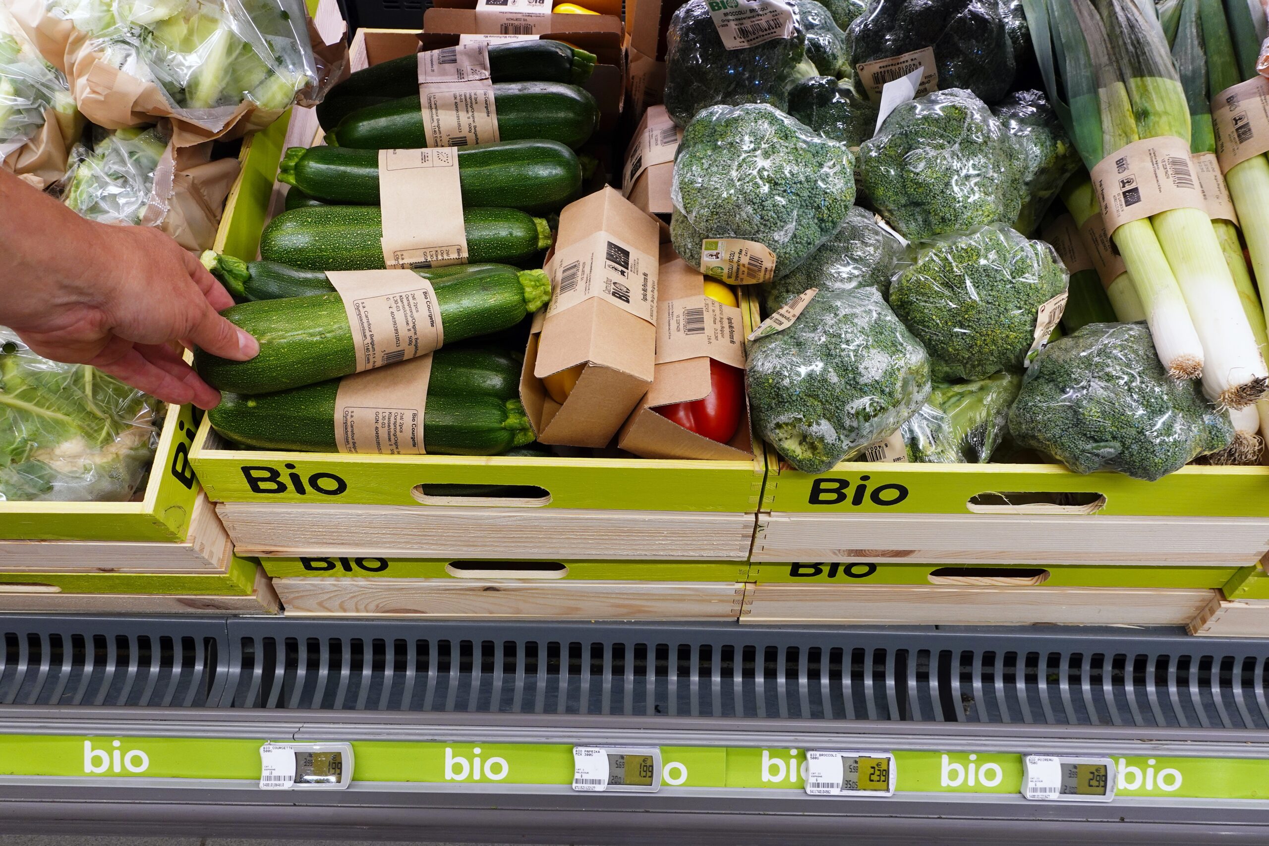 labels voor groenten